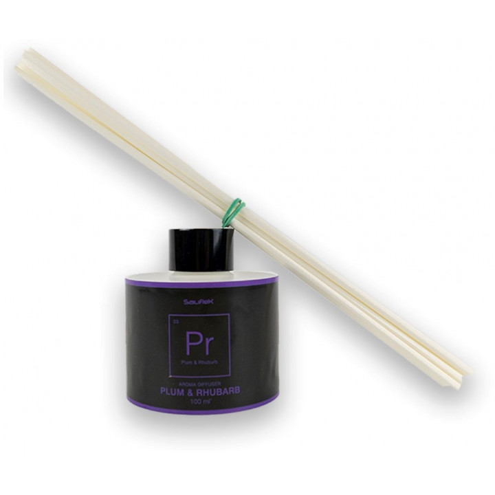 Aroma aromático con varitas, aroma a ciruela y ruibarbo 100 ml