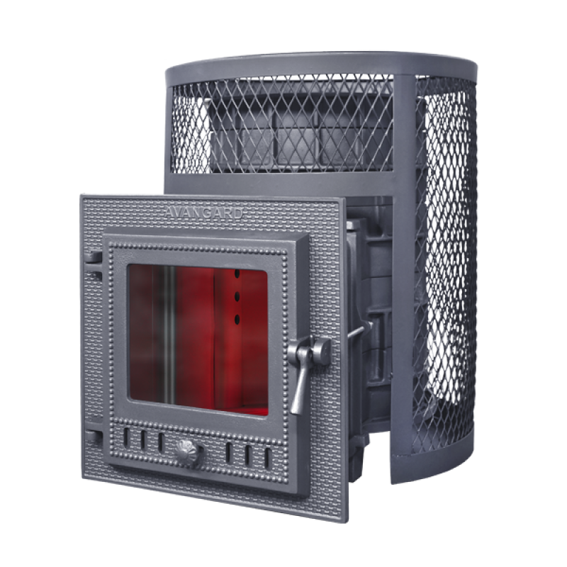 Estufa de sauna de leña GEFEST- Avangard 24 (М) en rejilla redonda