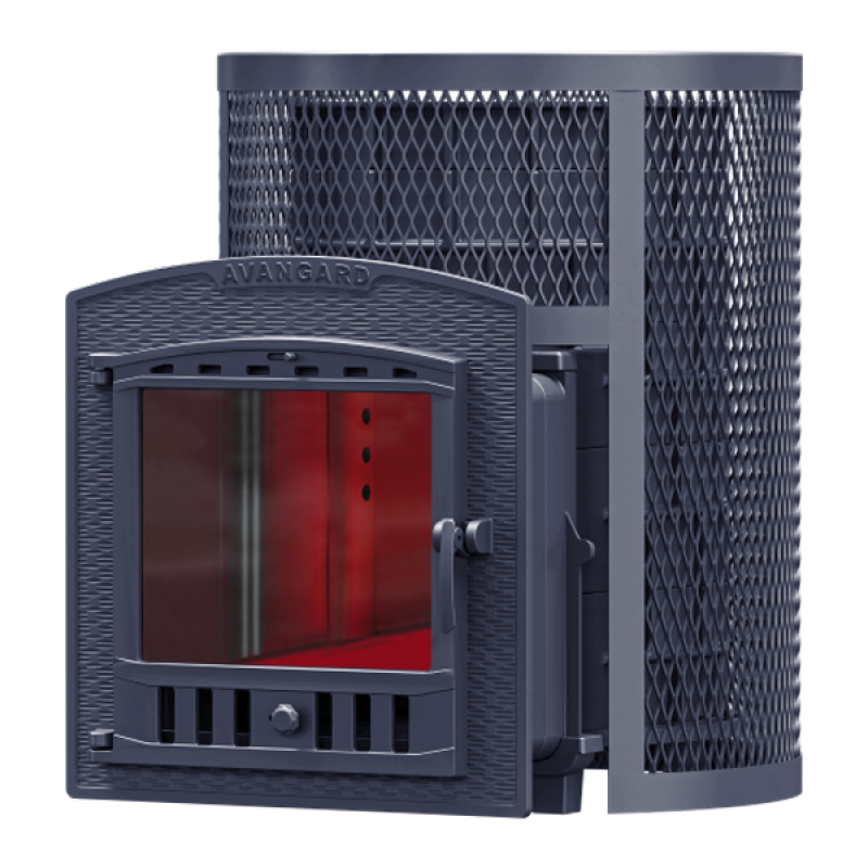 Estufa de sauna de leña GEFEST - AVANGARD 24 (P2) en rejilla redonda