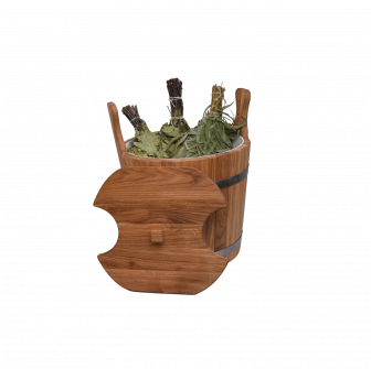 Cubo de madera para batidores, roble, 12l