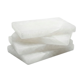 Ladrillo de sal blanca del Himalaya de 200 × 100 × 25 mm 