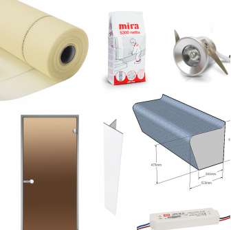 Conjunto para baño de vapor