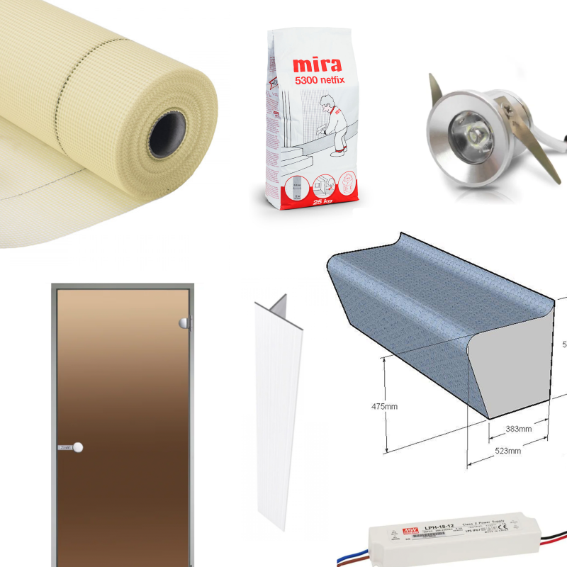 Conjunto para baño de vapor