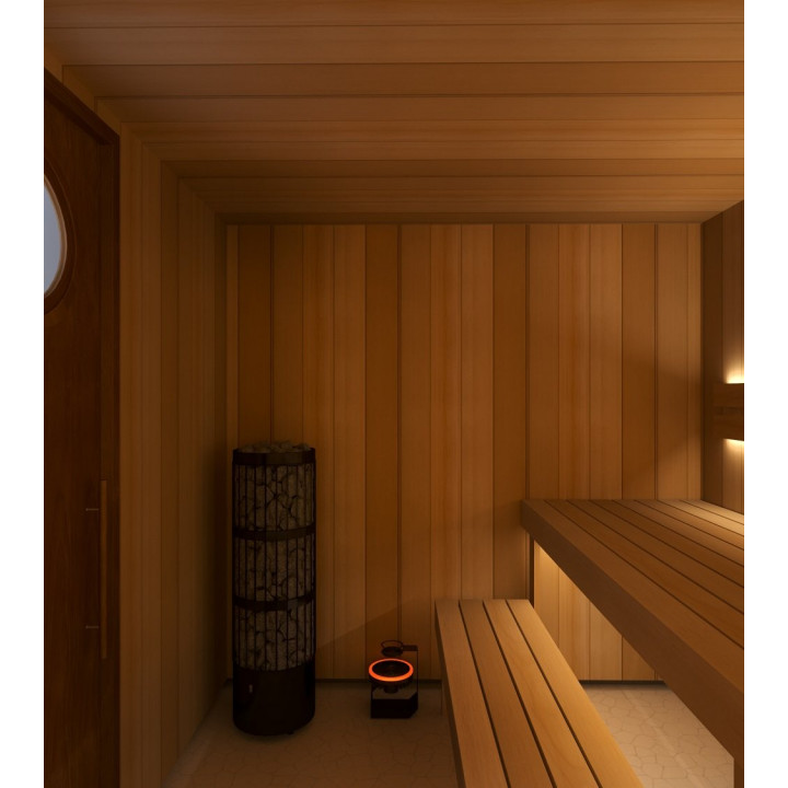 Mezclador de aire inalámbrico para sauna LUX, negro