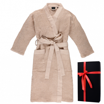 Albornoz en caja de regalo, RENTO KENNO, beige
