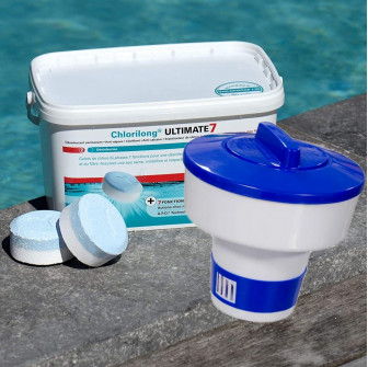 Kit multifuncional para el mantenimiento de piscinas