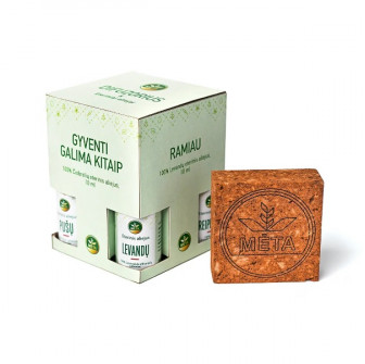 Difusor de aromas de arcilla con set de aceites esenciales – “Mėtinio gyvenimo”