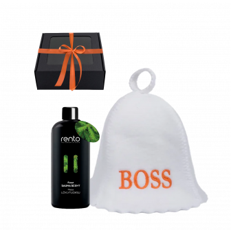 Set de regalo BOSS en caja de regalo. Tapón y esencia aromática.