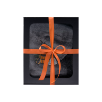 Set de regalo en caja para ÉL. Gorro y delantal de sauna para hombre - GRIS