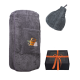 Set de regalo en caja para ÉL. Gorro y delantal de sauna para hombre - GRIS