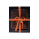 Set de regalo en caja para ÉL. Gorro y delantal de sauna para hombre - MARRÓN