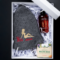 Set de regalo MISS SAUNA en caja de regalo. Gorro de sauna, aceite de masaje y miel - 0