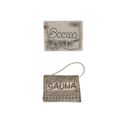 Placa de puerta SAUNA 