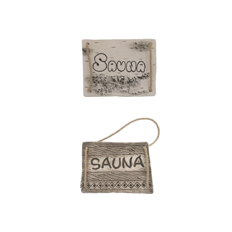 Placa de puerta SAUNA