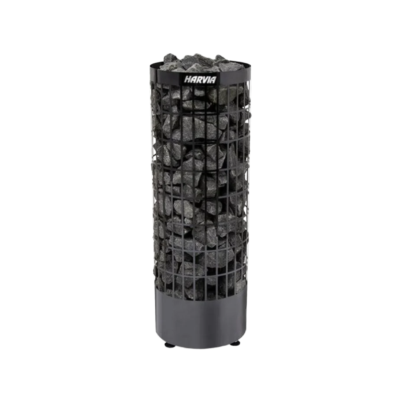 Calentador eléctrico para sauna - HARVIA Cilindro Acero Negro PC90E 9 kW