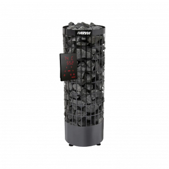 Calentador eléctrico para sauna - HARVIA Cilindro Acero Negro PC90XE 9 kW