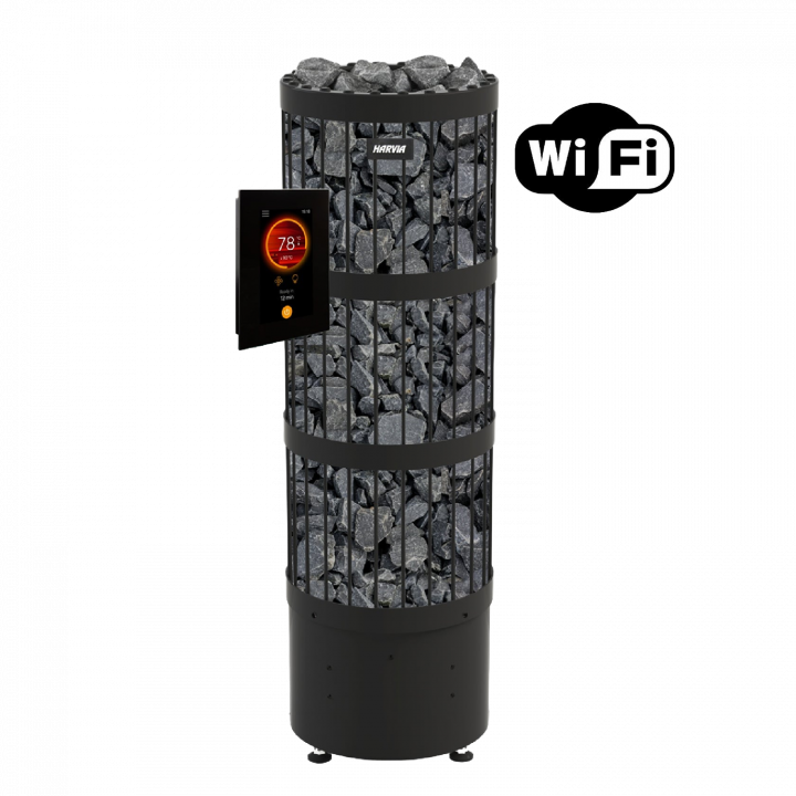 Calentador eléctrico para sauna - Harvia Legend PO110FC 10,8 kW WiFi negro