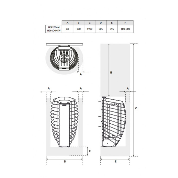 Calentador eléctrico para sauna - HARVIA Spirit SP60E