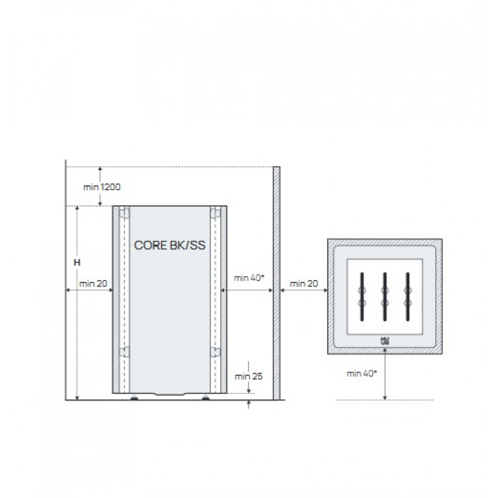 Calentador de sauna eléctrico - HUUM CORE BK