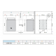 Calentador eléctrico para sauna - HUUM Core Wall, negro