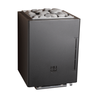 Calentador eléctrico para sauna - HUUM Core Wall Combi, negro