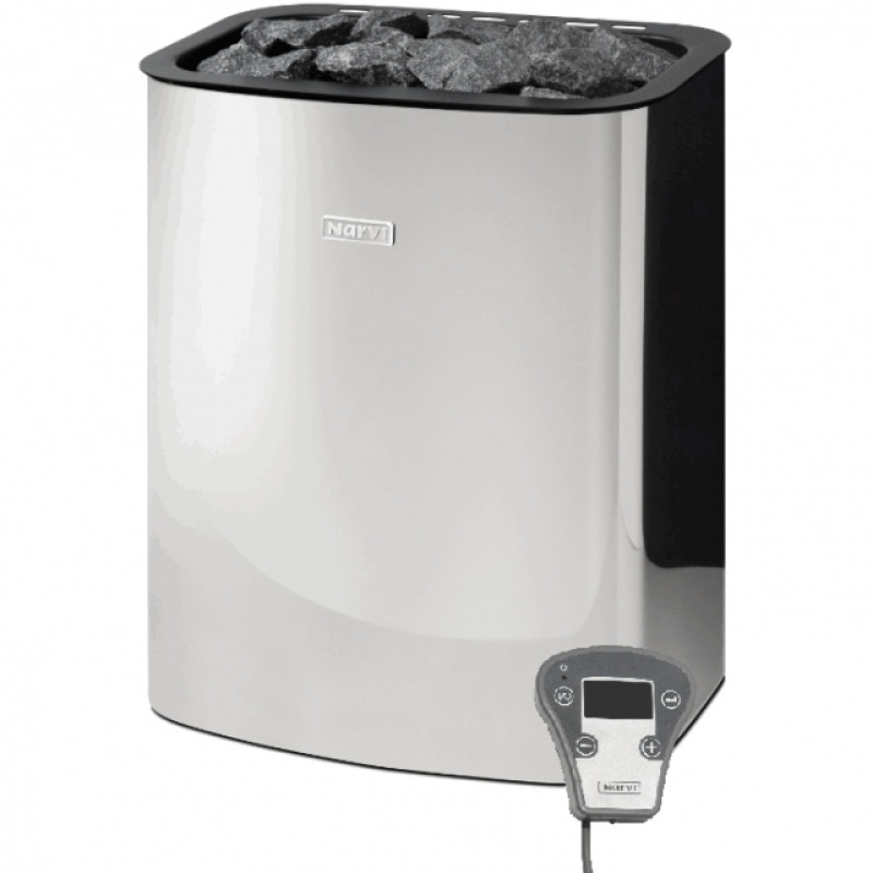 Calentador de sauna eléctrico - NARVI NC Eléctrico, acero inoxidable 6 kW