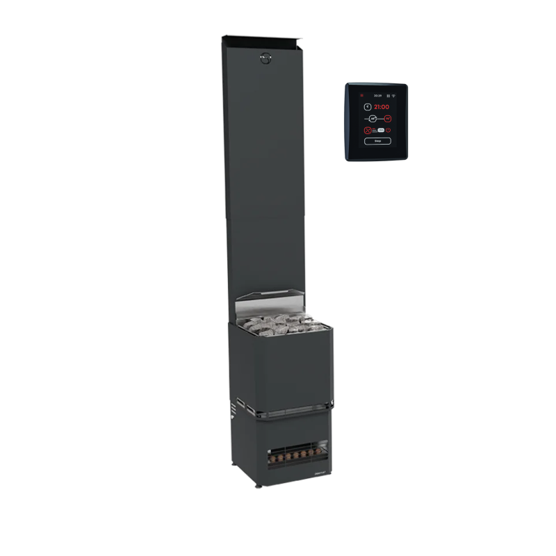 Calentador eléctrico para sauna - SAUNUM Pro Experience con panel de control