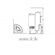 Calentador de sauna eléctrico – SAWOTEC Ari Corner 7,5 kW, sin unidad de control