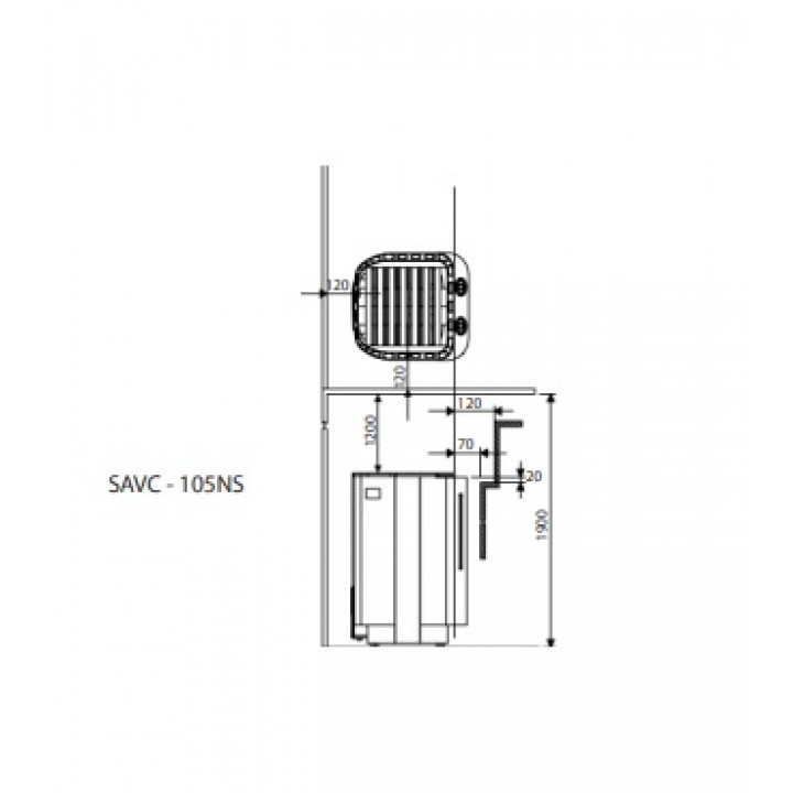 Calentador de sauna eléctrico SAWOTEC Savonia Combi, sin unidad de control, 10,5 kW