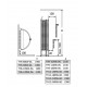 Calentador de sauna eléctrico SAWOTEC Tower Wall, sin unidad de control, 6 kW