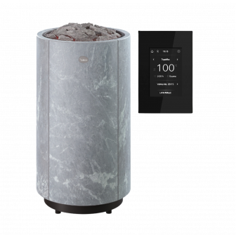 Calentador eléctrico para sauna TULIKIVI KAARNA Classic L, con panel de control.