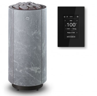 Calentador eléctrico para sauna TULIKIVI KAARNA Classic M, con panel de control.