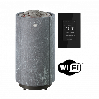Calentador eléctrico para sauna TULIKIVI KAARNA Nobile L, con panel de control Wifi.