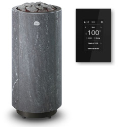 Calentador de sauna eléctrico TULIKIVI KAARNA Nobile, con panel de control  Calentador de sauna eléctrico TULIKIVI KAARNA Nobile, con panel de control