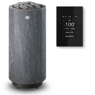 Calentador eléctrico para sauna TULIKIVI KAARNA Nobile M, con panel de control.