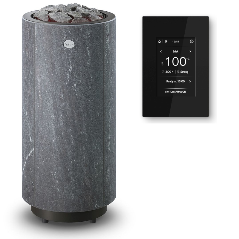 Calentador de sauna eléctrico TULIKIVI KAARNA Nobile, con panel de control