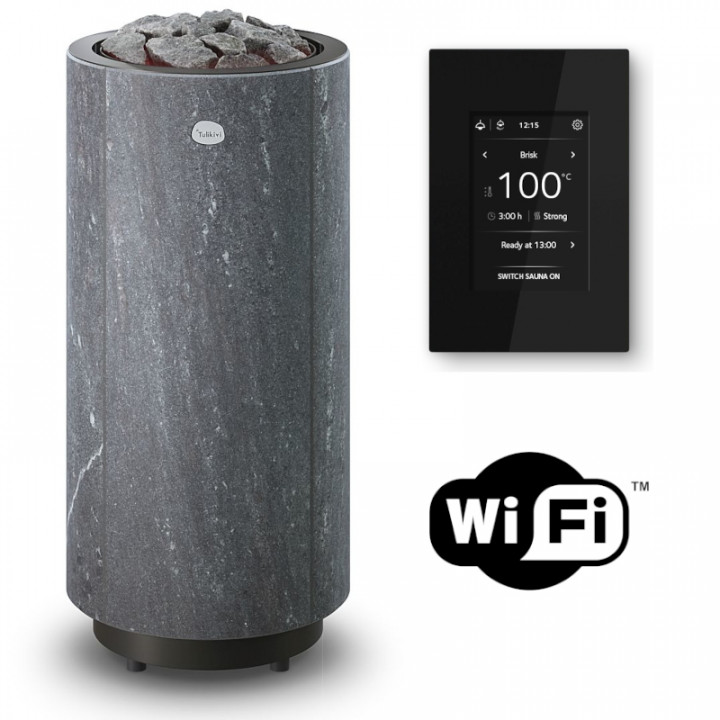 Calentador eléctrico para sauna TULIKIVI KAARNA Nobile M, con panel de control WIFI.