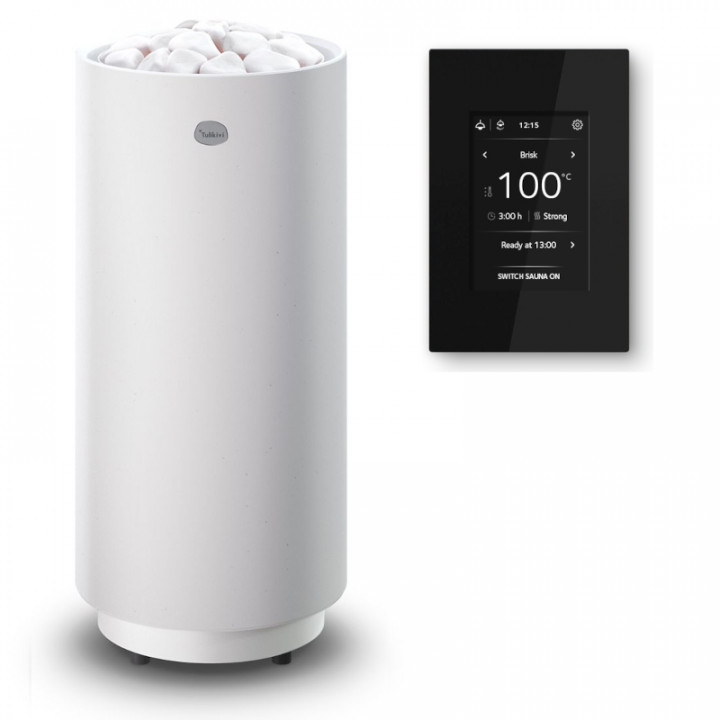 Calentador de sauna eléctrico TULIKIVI Pyry, con panel de control