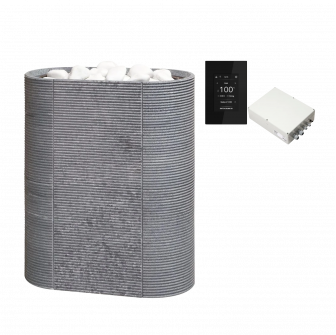 Calentador de sauna eléctrico TULIKIVI ROUTA con panel de control