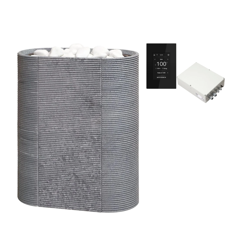 Calentador de sauna eléctrico TULIKIVI ROUTA con panel de control