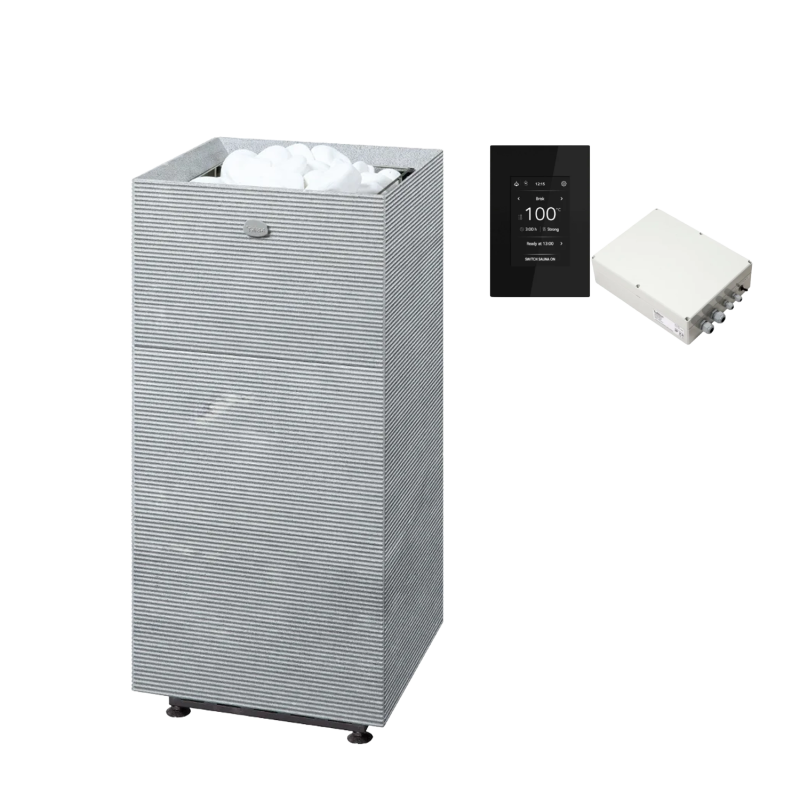 Calentador de sauna eléctrico TULIKIVI TUISKU RIGATA con panel de control