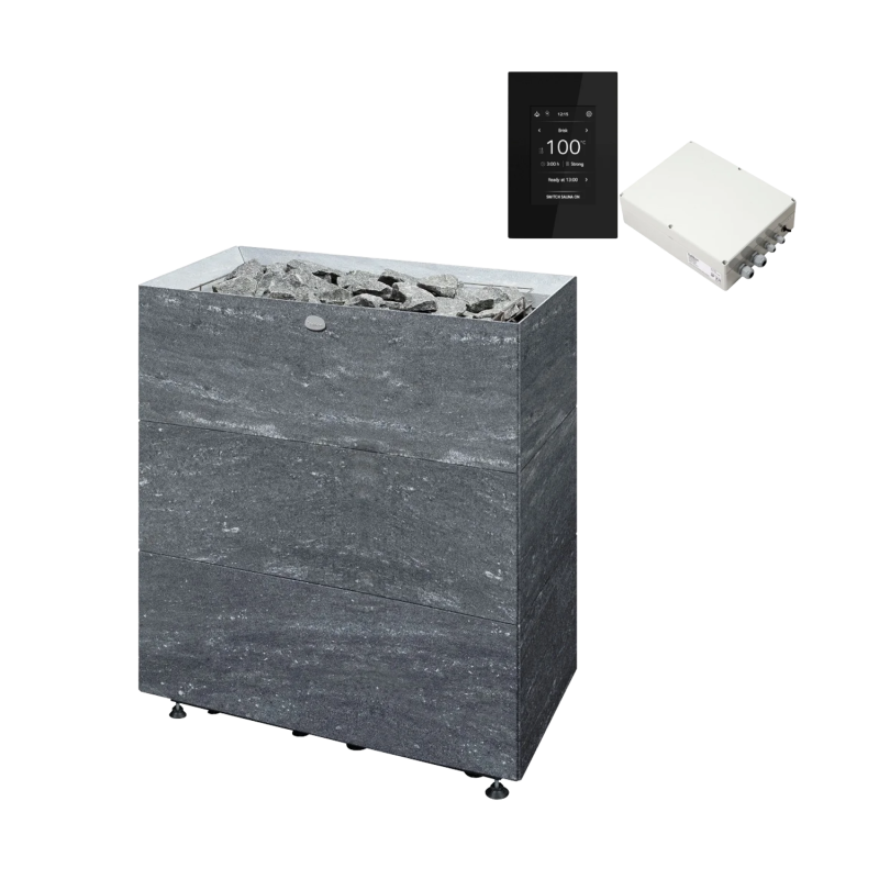 Calentador eléctrico para sauna TULIKIVI TUISKU XL NOBILE con panel de control