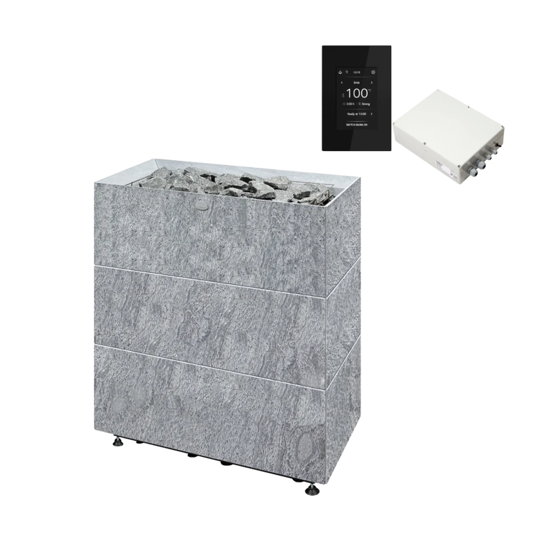 Calentador eléctrico para sauna TULIKIVI TUISKU XL TBH con panel de control