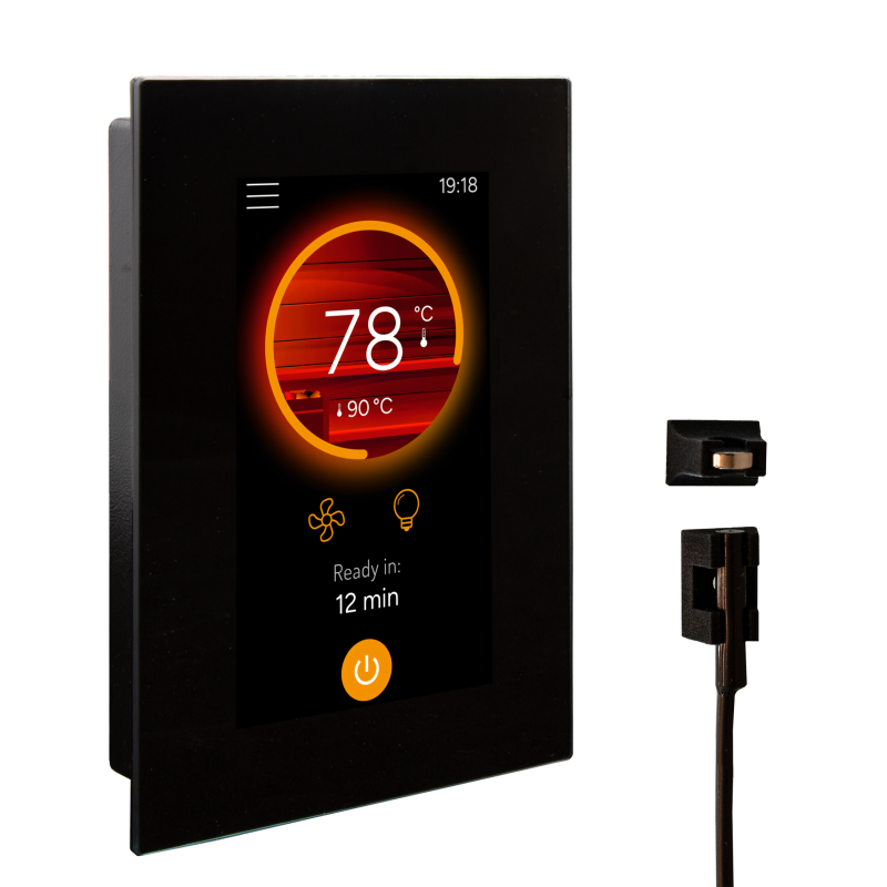 Kit de actualización de panel de control para calentador de sauna eléctrico - Harvia Fenix ​​FX002XW Wifi con pantalla táctil y sensor de puerta