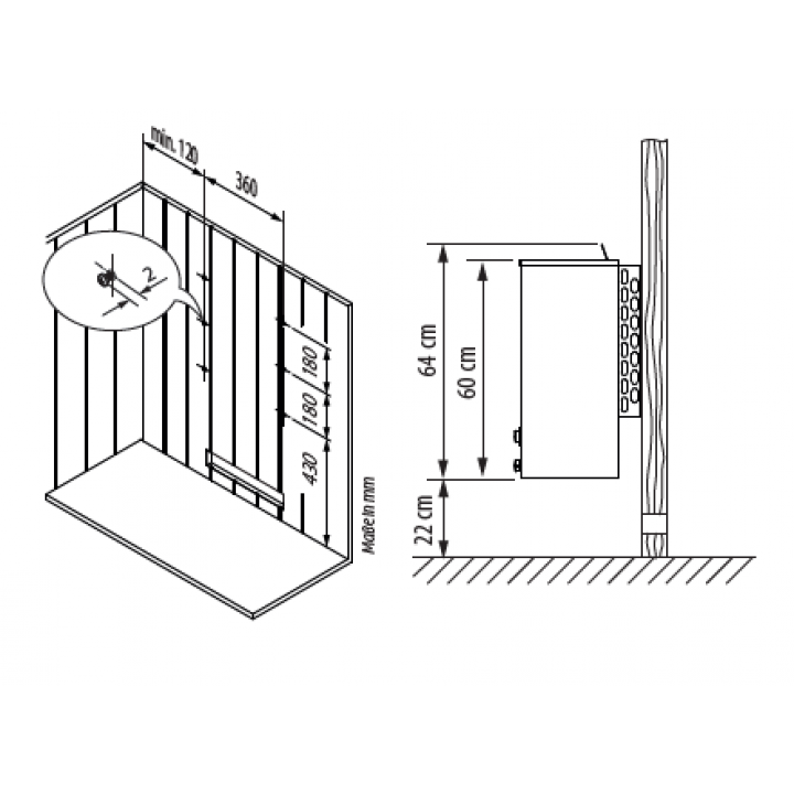 Calentador de sauna eléctrico - EOS Moment Control W