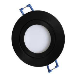 Foco LED EOS, negro mate, 5 focos 