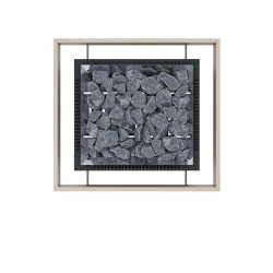 Barandilla de seguridad - para calentador EOS Mega S HD con soportes de montaje, nogal  Barandilla de seguridad - para calentador EOS Mega S HD con soportes de montaje, nogal