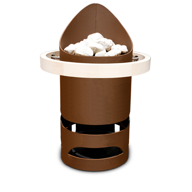 Calentador de sauna eléctrico - EOS Zeus S, marrón