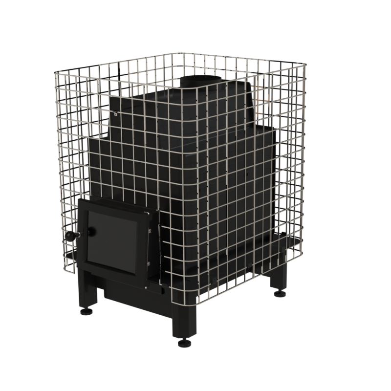 Estufa de leña para sauna VILPRA ETNA-22-N-V con hogar interior