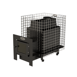 Estufa de leña para sauna VILPRA ETNA-22-NL-V con hogar exterior 